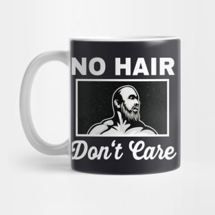 No hair don't care man with beard and bald head Mug